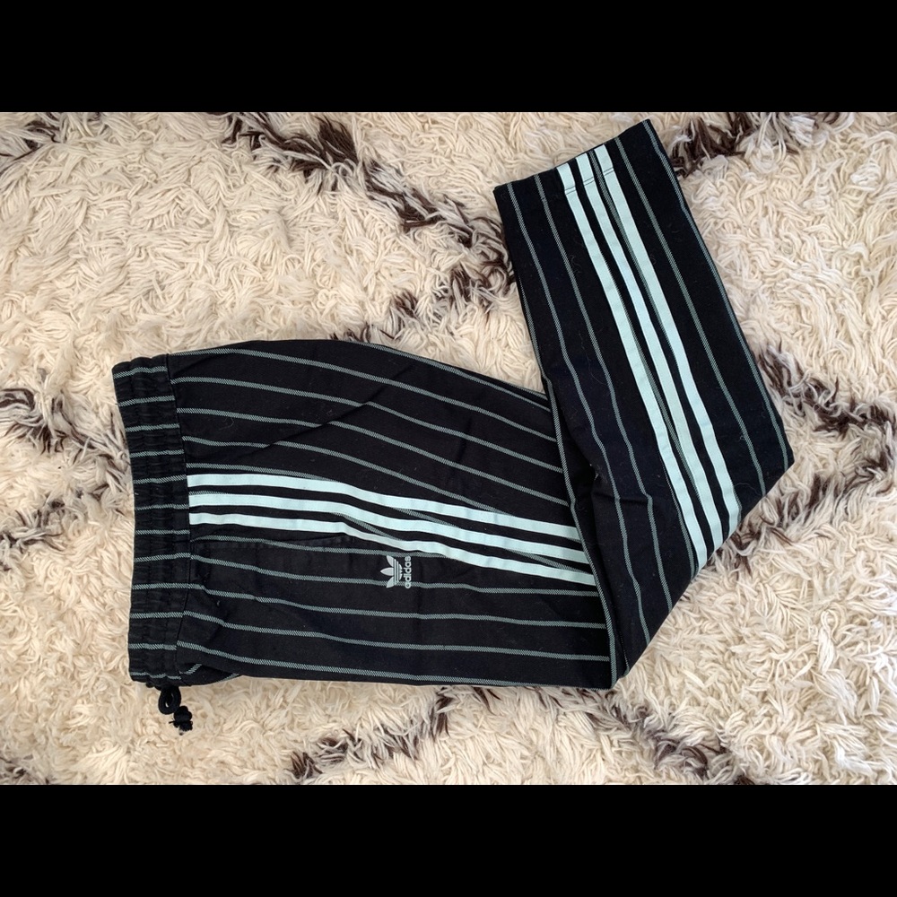 Adidas striped cropped pants